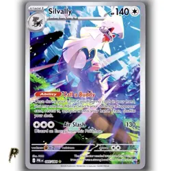 Pokemon Pitch Black Silvally 095/084 Illustration Rare Holo Card NM - Image 1