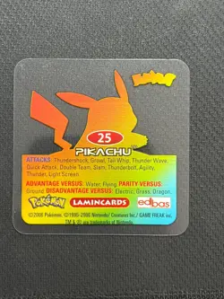 2006 Pokemon Lamincards Pikachu #25 - Image 2