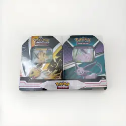 Pokemon TCG V Heroes Bundle Tin 2-Pack Jolteon & Espeon NEW SEALED Box Boosters 820650855658 - Image 1