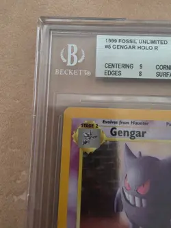 1999 Pokemon Gengar 5/62 Fossil Holo - Image 2