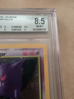 1999 Pokemon Gengar 5/62 Fossil Holo - Image 3