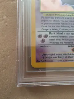 1999 Pokemon Gengar 5/62 Fossil Holo - Image 5