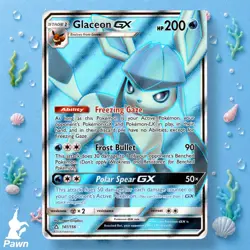 Glaceon-GX Holo Rare Ultra SM Ultra Prism 141/156 5ban Graphics Pokemon Card - Image 1