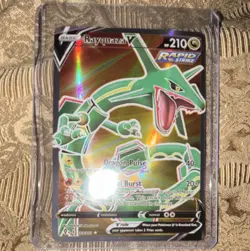 Pokemon TCG Rayquaza V 193/203 Evolving Skies Full Art Rapid Strike Holo UR - Image 1