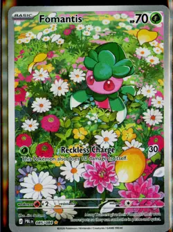 Fomantis 085/084 Illustration Rare Pitch Black Pokemon Holo NM - Image 1