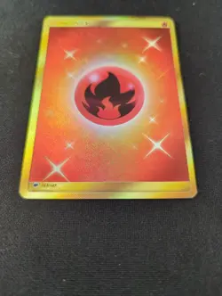 Pokemon TCG Fire Energy Burning Shadows Holo Card 167/147 Secret Rare - Image 2
