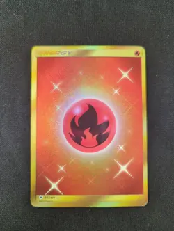 Pokemon TCG Fire Energy Burning Shadows Holo Card 167/147 Secret Rare - Image 5
