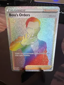 Pokemon Rebel Clash Boss's Orders 200/192 Secret Rare Holo NM - Image 1
