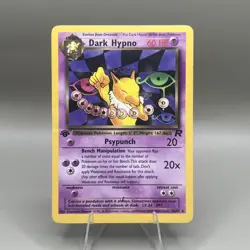 Pokemon Dark Hypno 1st Edition Regular Rare English Team Rocket 26/82 MP - Image 1