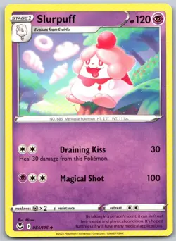 Slurpuff 084/195 Uncommon Silver Tempest Pokemon Near Mint - Image 1