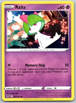 Ralts 067/195 Common Silver Tempest Pokemon Near Mint - Image 1