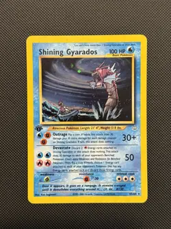 2001 POKEMON NEO REVELATION #65 SHINING GYARADOS-HOLO 1ST EDITION - Image 1