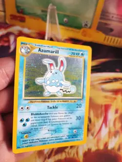 Pokemon Karte Card Azumarill Neo Genesis Deutsch German Clean Holo Wotc NM+ - Image 2