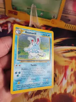 Pokemon Karte Card Azumarill Neo Genesis Deutsch German Clean Holo Wotc NM+ - Image 4