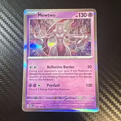 The Pokemon Company Mewtwo SV 151 150/165 Reverse Holo Eng Rare 130 HP 2023 - Image 1