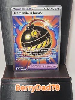 Tremendous Bomb 113/084 Pitch Black Full Art Pokemon TCG NM - Image 1