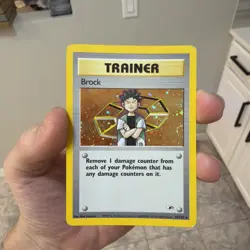 Brock Gym Heroes Holo Rare No. 15/132 Pokemon - 2000 SWIRL💫🔥💫 - Image 2