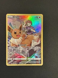 Eevee TG11/TG30 Holo Brilliant Stars Trainer Gallery Pokemon Card 2022 Mint - Image 1