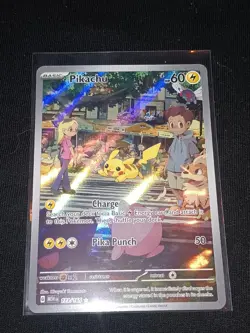Pokemon Pikachu 173/165 Scarlet & Violet 151 Illustration Rare Full Art | MINT - Image 1