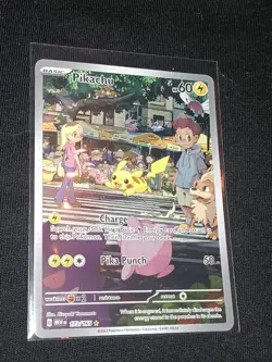 Pokemon Pikachu 173/165 Scarlet & Violet 151 Illustration Rare Full Art | MINT - Image 2
