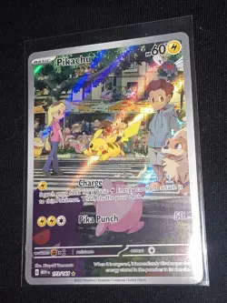 Pokemon Pikachu 173/165 Scarlet & Violet 151 Illustration Rare Full Art | MINT - Image 3