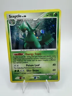 Pokemon TCG Sceptile 10/100 Stormfront Holo Rare Holo English 110 HP - Image 1