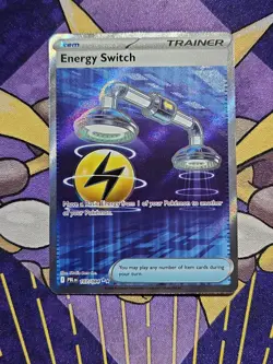 Pokemon Energy Switch 107/084 Ultra Rare Pitch Black Pokemon Holo Near Mint - Image 1
