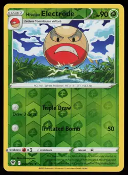 Hisuian Electrode 003/189 Uncommon Astral Radiance Pokemon Reverse Holo LP - Image 1