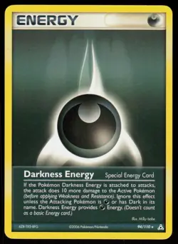 Darkness Energy 94/110 Rare Holon Phantoms Pokemon Lightly Played - Image 1