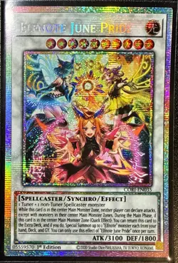 YUGIOH ELFNOTE JUNE PRIDE CORI-EN035 STARLIGHT RARE - Image 1