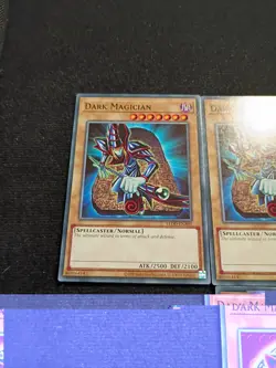 Yugioh! Dark Magician + Dark Magician Girl Common Lot (4x Cards) - Image 3