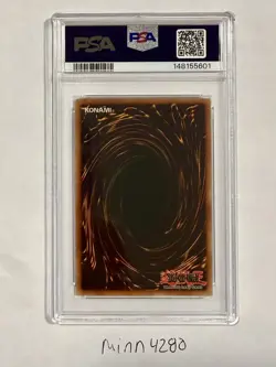 Flame Swordsman 1st Edition (Wavy) LOB-003 PSA 7 Yu-Gi-Oh! 2002 New Cert - Image 2