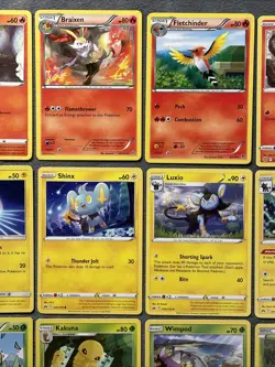 Pokemon Cards Lot 2011-2023 Rare Luxray + Braixen Chimchar Electrike Shinx ++++ - Image 3
