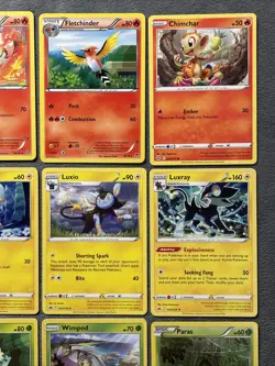 Pokemon Cards Lot 2011-2023 Rare Luxray + Braixen Chimchar Electrike Shinx ++++ - Image 4