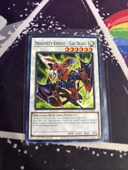 YuGiOh! - Dragunity Knight - Gae Dearg HAC1-EN163 Common 1st Edition Near Mint - Image 1