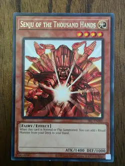 YuGiOh Senju of the Thousand Hands SRL-EN080 Rare Unlimited Edition LP - Image 1