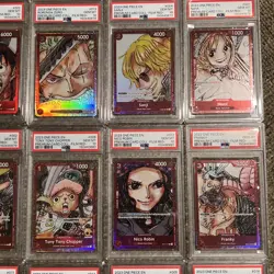 2023 One Piece Film Red Premium Card FULL SEQUENTIAL Set (12) PSA 10 - English - Image 3