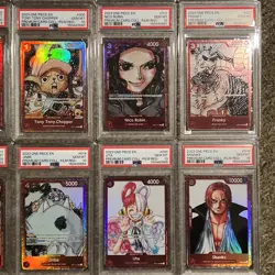 2023 One Piece Film Red Premium Card FULL SEQUENTIAL Set (12) PSA 10 - English - Image 4