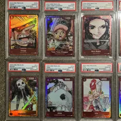 2023 One Piece Film Red Premium Card FULL SEQUENTIAL Set (12) PSA 10 - English - Image 5