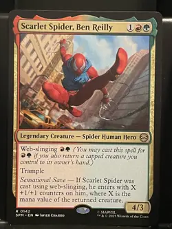 Scarlet Spider, Ben Reilly #142 NM/M MTG Spiderman Magic Card - Image 1