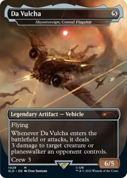 MTG English Da Vulcha - Skysovereign, Consul Flagship (Borderless) NM Foil - Image 1