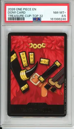 One Piece Graded: Luffy Elbaph Don!! Treasure Cup Top 32 (2026) PSA 8.5 - Image 1
