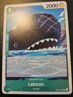 Laboon OP15-035 Uncommon Adventure On Kami's Island One Piece Card Game - Image 1