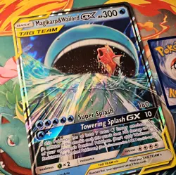 Pokemon Card Magikarp & Wailord GX SM166 TAG TEAM Sun And Moon Black Star Promo - Image 2