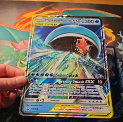Pokemon Card Magikarp & Wailord GX SM166 TAG TEAM Sun And Moon Black Star Promo - Image 4