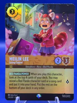 Disney Lorcana Meilin Lee Losing Control Epic Holo #210 AOTV NM - Image 1