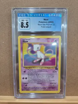 Pokemon Card English Mew Black Star Promo 2000 Non-Holo CGC 8.5 NM/Mint+ - Image 1