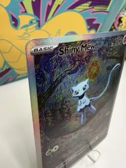 Mystic Mew Pokemon Card - TCG Display Art Card - Holo Full Art - Image 2