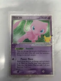 Mew ex 88/92 Holo Rare Celebrations Classic Collection Pokemon Card NM - Image 1