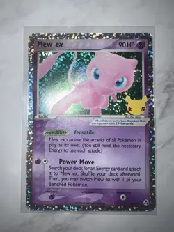 Mew ex 88/92 Holo Rare Celebrations Classic Collection Pokemon Card NM - Image 2
